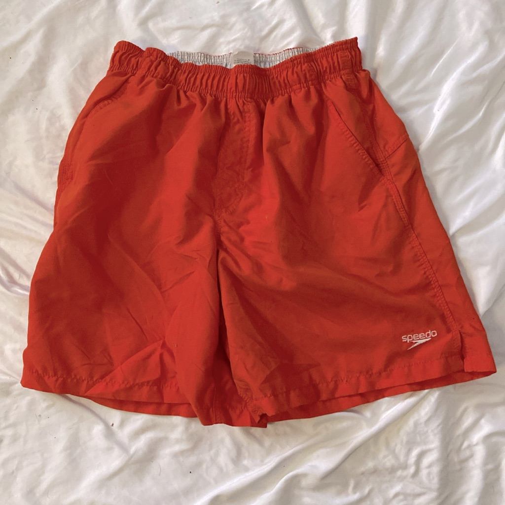 Speedo Orange 7” Long Swim Trunks